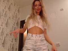 素人, 美女, デカパイ, ディルド, 自家製, 馬乗り, ティーン, ウェブカメラ