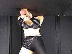 Foot worship, bootless, femdom milking