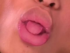 Japanese girl glass kiss 2