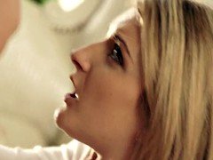 Busty girlfriend fucked before sucking cock