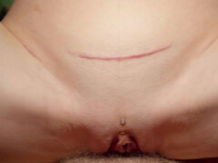 Culo, Polla, Comida, Pequeña, Pov, Tatuaje, Hilo dental, Apretado