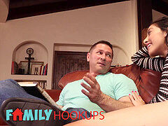 開帳, ラティーナ, なめる, フェラする, オッパイの