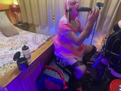 Enthousiasteling, Kont, Dik, Frans, Orgasme, Prostaat, Voorbinddildo, Vrouw