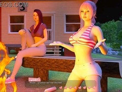 デカ尻, 捕まる, ゲーム, キス, レズビアン, なめる, オマンコ, 剃毛