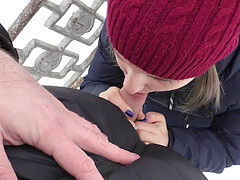 nubile gives public blowjob outdoors - Letty black