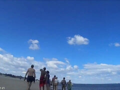 Strand, Vollbusig, Hd, Natürlich, Nippel, Nackt, Orgasmus, Im freien