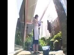 Asiatisch, Japanische massage, Reif, Sohn