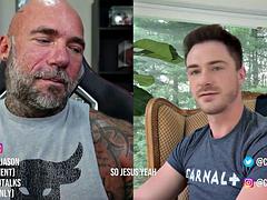 Cole Blue and Jason Collins Strip Publicly