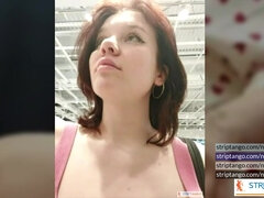 素人, バイセクシャル, ディルド, ダブル開発, 一人, ペニスバンド, オッパイの, ウェブカメラ