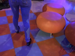 Enthousiasteling, Vriendin, Ondergoed, Doordringend, Gezichtspunt, Kut duiken, Geschoren, Tieten likken