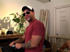 Tussi, Blondine, Braunhaarige, Lesbisch, Muschi, Tätowierung, Titten