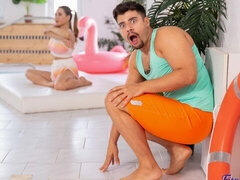 デカ尻, デカチン, デカパイ, フェラチオ, 茶髪の, バック, アウトドア, オマンコ