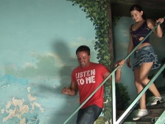 18 ans, Brunette brune, Tir de sperme, Queue, Faciale, Adolescente