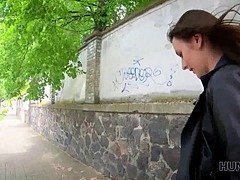 素人, フェラチオ, チン, お金, ハメ撮り, 公共, フェラする, ティーン