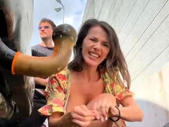 Stiefel, Vollbusig, Fetisch, Milf, Im freien, Öffentlich