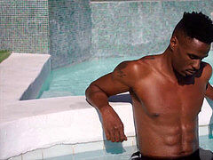 Grote lul, Zwart, Blond, Pijpbeurt, Sperma in gezicht, Zuigen