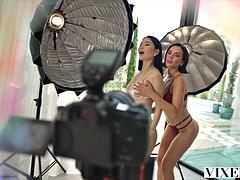 VIXEN Petite Beauty Eve Sweet Shares A Massive Cock With Sexy New Assistant Rikako Katayama: Porn