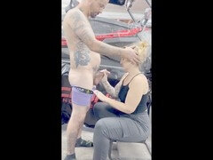 Compilation of blowjobs, intense face pounding, doggy style, and creampie action