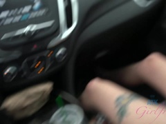 Amateur, Blonde, Doigter, Branlette thaïlandaise, Petite amie, Branlette thaïlandaise, Public, Nénés