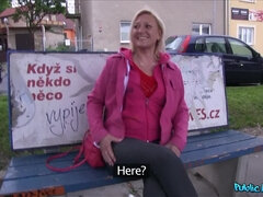 Barmaid Bares Her Tits And Sucks Off Public Agent For A Job 1 - Lena Yof