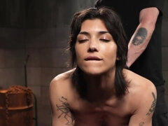 緊縛, 茶髪の, スパンキング