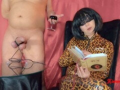 Sadomasochismus, Grosser schwanz, Fesselspiele, Weibliche domination, Handjob, Herrin, Sklave, Zug
