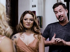 Grote lul, Pijpbeurt, Hondjeshouding, Latijnse vrouw, Natuurlijke tieten, Klein, Mager, Tieten likken