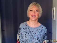 Blondine, Fingern, Klaffend, Handjob, Masturbation, Milf, Rasiert, Strümpfe