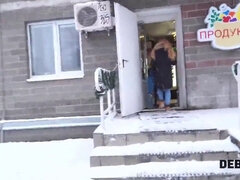 Rose Wild's shaved pussy gets ravaged by a debt-hungry dude in HD