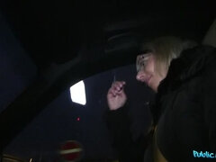 Amateur, Blonde, Blowjob, Car, Couple, Doggystyle, Outdoor, Pussy