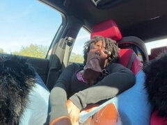Gros cul, Noire, Voiture, Noir ébène, Mère que j'aimerais baiser, Chatte, Solo, Gicler