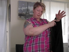 Mooie dikke vrouwen, Grote kont, Grote mammen, Brits, Masturbatie, Rijpe lesbienne, Alleen, Speelgoed