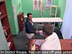 Corridas, Checa, Médico, Coño, Voyeur, Mojado