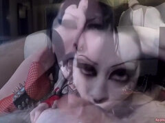 Grosser arsch, Blasen, Braunhaarige, Klassisch, Kehlenfick, Grufti, Pov, Tätowierung