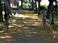 素人, チェコ, 露出狂, アウトドア, 公共