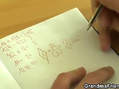 ぽっちゃり, 女, お婆さん, 毛深い, 熟年, 現実, 教師, 三人