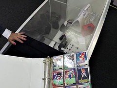 Busty pawnshop amateur doggystyled for cash