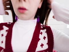 Sucer une bite, Brunette brune, Queue, Hard, Hd, Adolescente
