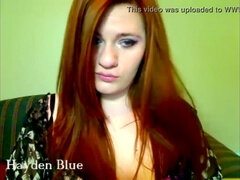 Gorda, Gordita, Gorda, Masturbación, Pelirrojo, Camara web