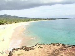 Leie, Strand, Schwarz, Freundin, Pov, Geschwollene nippel, Dürr, Titten