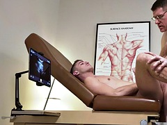 Young boy fucked by his handsome doctor in the infirmary