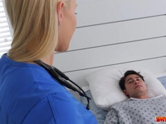 Nurse Vanessa begins groping her patient Christian