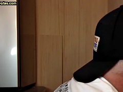 素人, デカチン, フェラチオ, ズームショット, ゲイ, のぞき穴, 自家製, 熟年