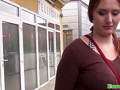 Publicsex euro spunked on by a stranger