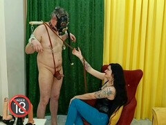 Amarrada, Dominación, Dominacion femenina, Casero, Humillación, Mascara, Amante, Tren