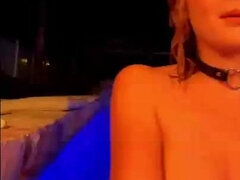 Leie, Grosser arsch, Grosse titten, Blondine, Selbstgemacht, Masturbation, Pool, Jungendliche (18+)