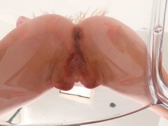 Anal, Cul, Blonde, Sucer une bite, En levrette, Léchez, Rasée, Adolescente