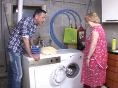 Blonde, Sucer une bite, Queue, Européenne, Allemand, Mamie, Fait maison, Seins naturels