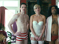 デカパイ, セレブ, オーガズム, 赤毛, ガリガリ, ソフトコア