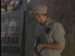 Anal, Armée, Brunette brune, Éjaculation interne, Mignonne, Lingerie, De plein air, Nénés